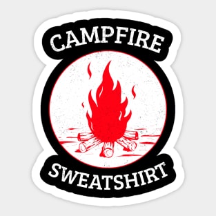 Campfire Sweatshirt - Funny Design Sticker